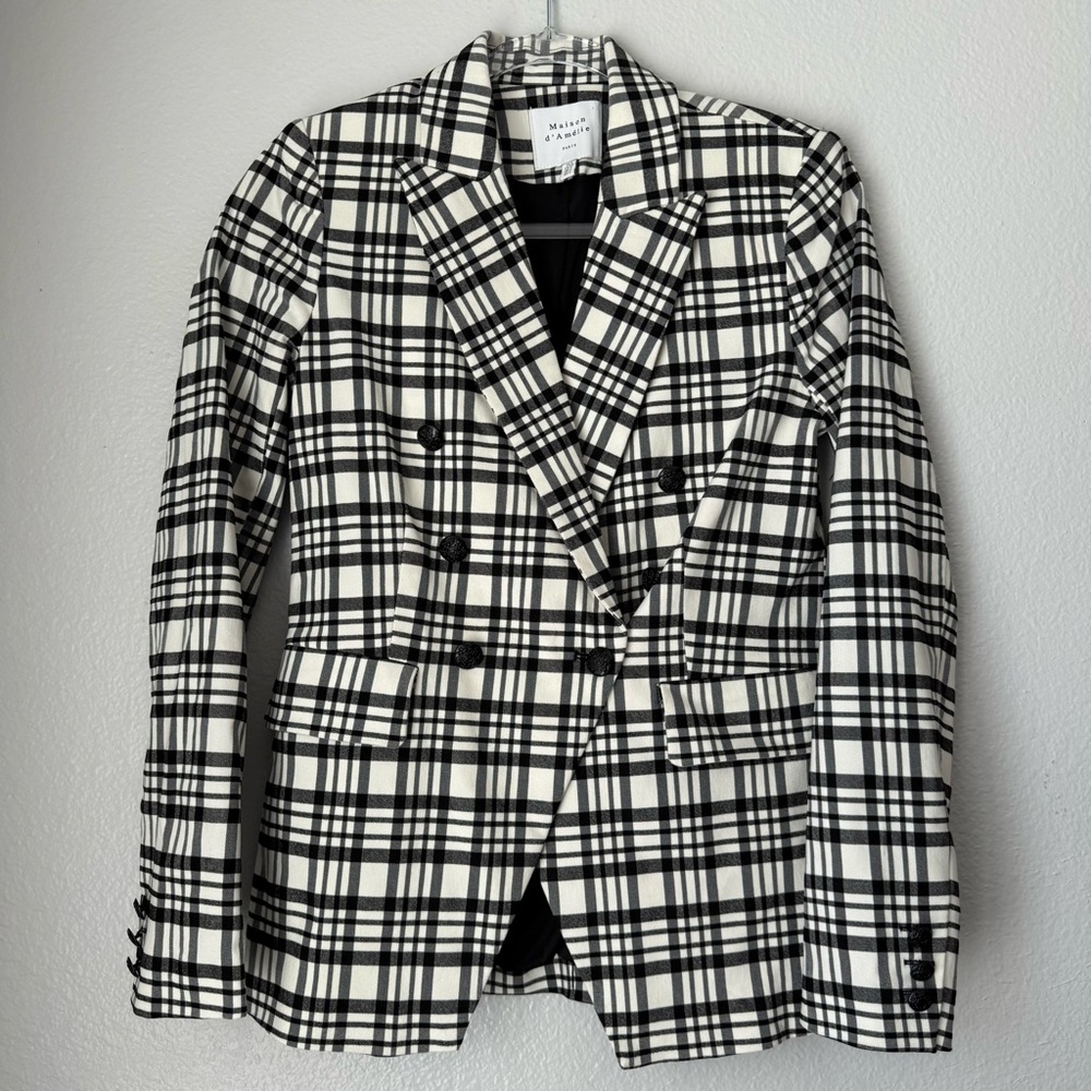 Maison d’ Amelie Paris double breasted women’s‎ blazer preppy careerwear office